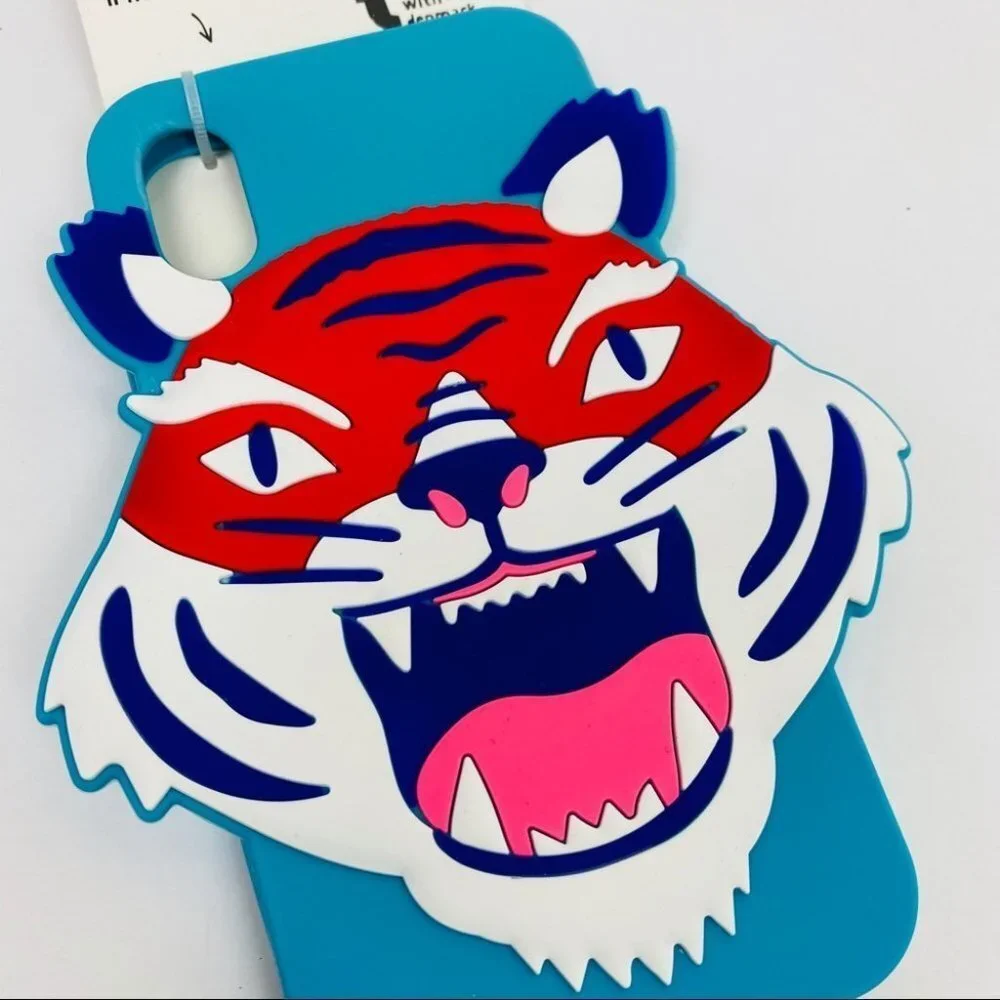 NEW iPhone X Silicone Phone Case Roaring Tiger